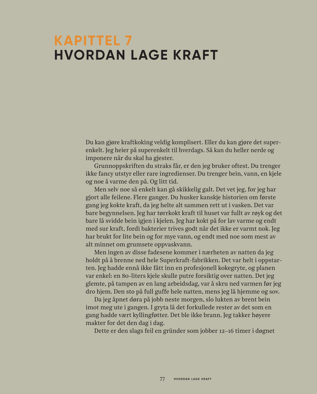 Side 77: Kapittel 7, Hvordan lage kraft