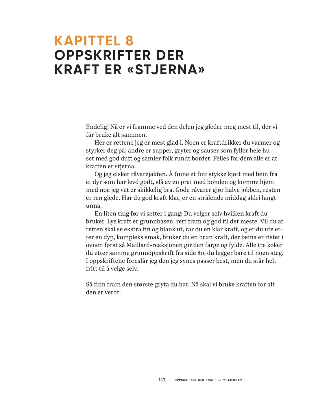 Side 117: Kapittel 8, Oppskrifter der kraft er «stjerna»