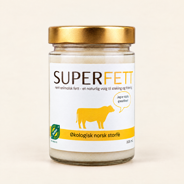 Superfett av Storfe, glass
