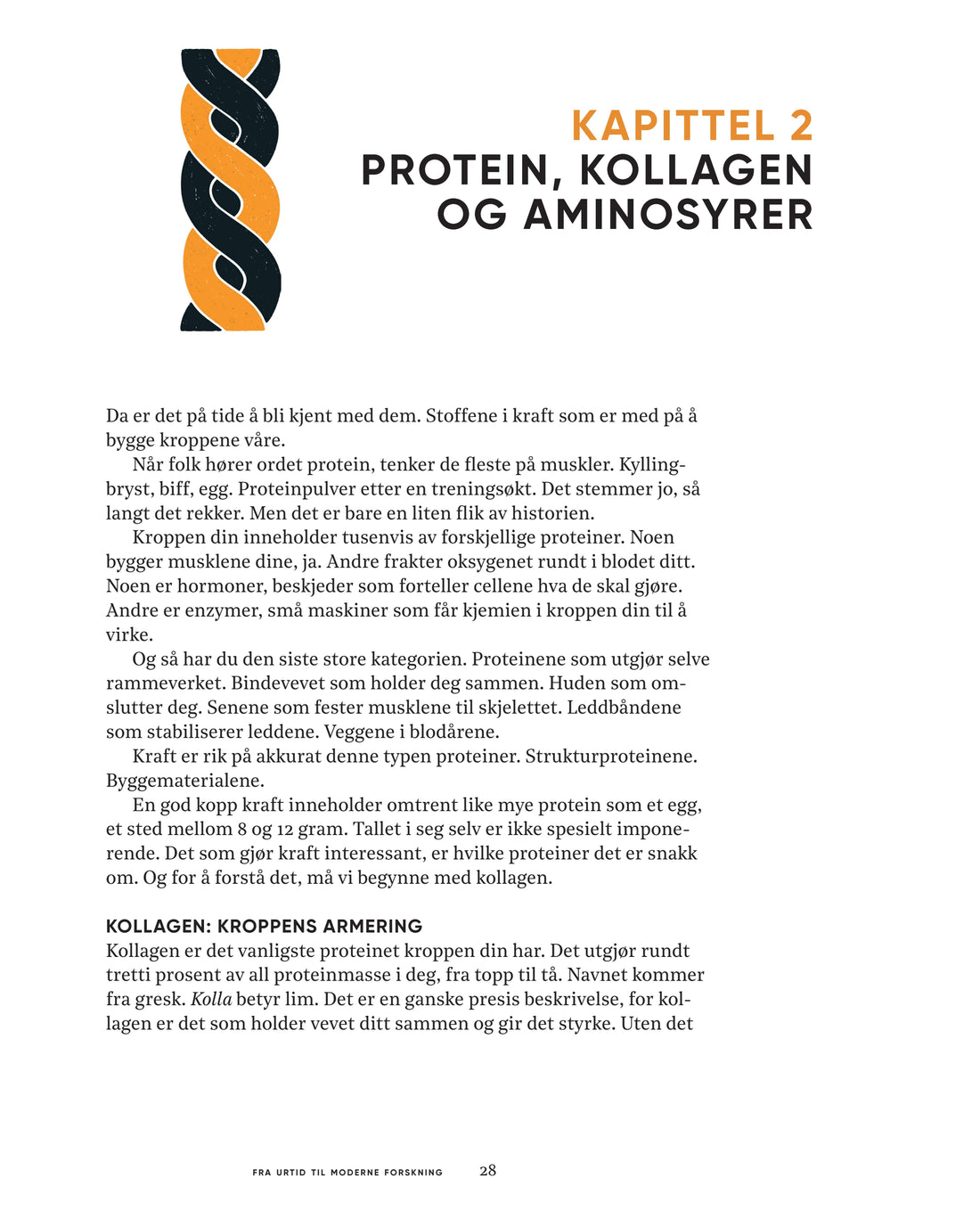 Side 28: Kapittel 2, Protein, kollagen og aminosyrer